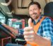 happy driver