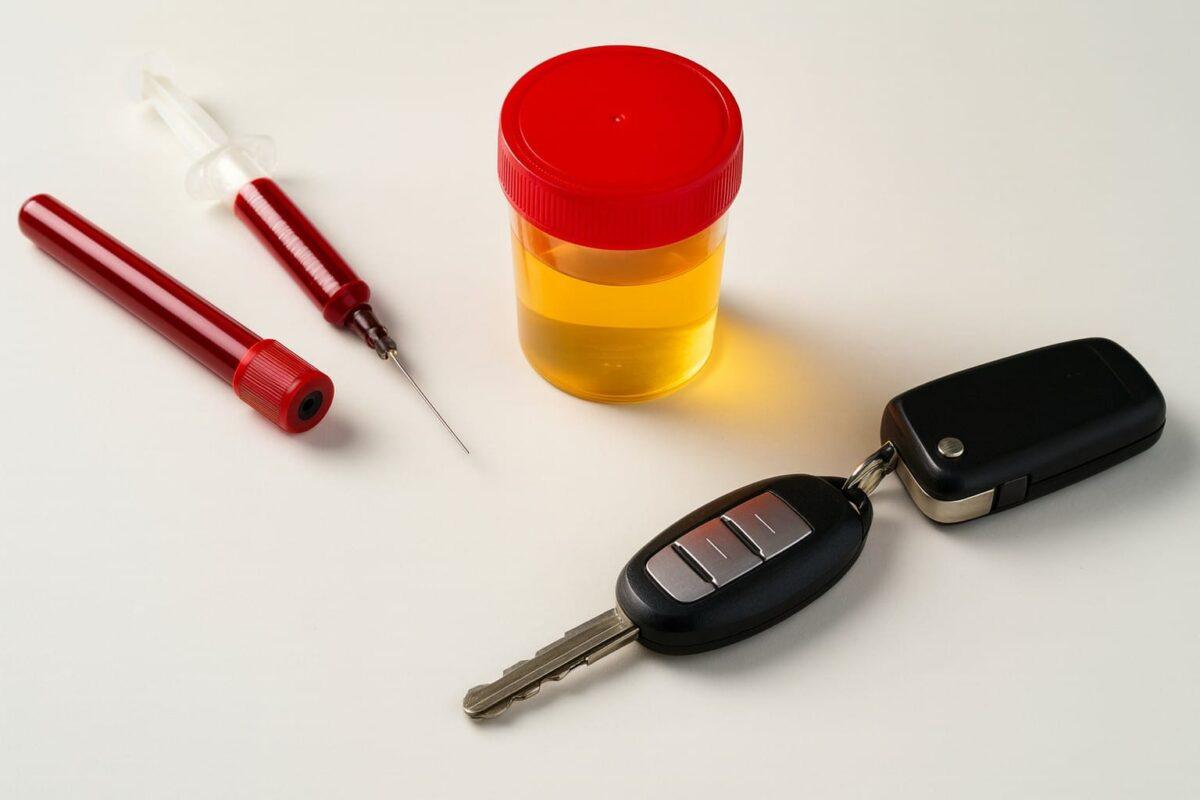 dot driver drug test kit urine sample breathalyzer